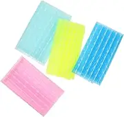 TOPPERFUN 4pcs Long Exfoliating Towel Korean Style Nylon Bath Cloth Back Scrubber for Shower Routine Versatile Bath Accessories