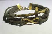 Claire's Bracelet Side Cross & Infinity Charm New With Tags Free Shipping!!
