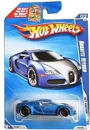 [Hot Wheels] 2010-160 Blue Bugatti Veyron Hot Auction 1:64 Scale