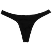 Men's String Underwear 4 Pack-B Black blue XL