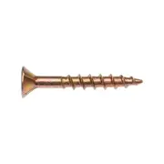 Zenith 8G x 30mm Countersunk Rib Head Chipboard Screws - 100 Pack