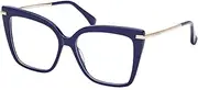 [MaxMara] MM5144 090 Shiny Blue 54/15/135 Women's Frame, 090 Shiny Blue, 54/15/135