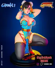 Chun-Li Street Fighter Statue 3D Print Unpainted/Unassembled