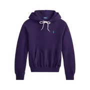 [Ralph Lauren] Ralph Lauren Logo-embroidered Drawstring Hoodie L PURPLE