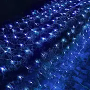 Christmas Net Lights, 360 LED 12FT X 5 FT Transparent Wire Waterproof Connectabl