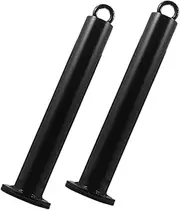 Toyvian 2pcs Weight Loading Pin Portable Barbell Slice Rack for Strength Training Fitness Cable Machine Attachment for Arm and Back Workouts
