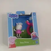 PEPPA PIG Family & Friends Adventures Figure Set SUZY SHEEP & Flamingo Float NEW