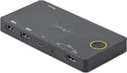 StarTech.com SV221HUC4K 4K 60Hz 2 Port Hybrid USB-A/HDMI and USB-C KVM Switch