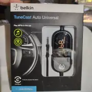 NEW Belkin Tunecast Auto Universal w/ Clearscan F8Z439-P - Play MP3s In The Car!