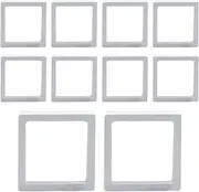 Furtryvl Floating Frame for Jewelry | Clear Storage Box Floating Jewelry Case - Household Specimen Holder Stand PE Film for Gemstones, Rings, Bracelets