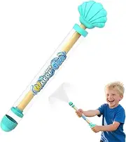 Water Squirter, Pull Out Water Squirter,13.78x2.56in Shell Shaped Design, Outdoor Backyard Accessory, Beach Pool Entertainment for Firework, Event Fun, Summer, Playtime