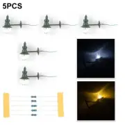 LED Train Lamp for HO Scale Models Complete Lighting Solution with Resistance