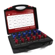 26PCS Nut and Bolt Thread Checker Nut and Bolt Size Gauge 14 Inch and 12 Metric New Individually Assembled Thread Gauge