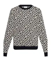 Moncler Pattern Knit Jumper XL,XXL Black