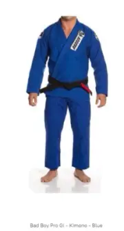 New Bad Boy Gi Kimono Classic Pro Blue BJJ Jiu Jitsu A2 A4 A5 made in BRAZIL