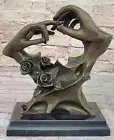 Art Deco Male Female Proposal Gift Idea Bronze Sculpture Statue Artwork Sale NR