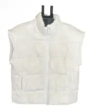 FREE PEOPLE MOVEMENT White IN A BUBBLE PUFFER OVERSIZED VEST JACKET OB1283342 Md