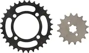 Baxnore 420 Sprocket Kit, 16T Front 32T Rear Steel Sprockets, Heavy Duty 420 Replacement Part for Motorcycles ATV