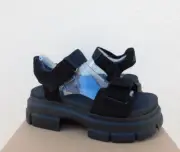 UGG BLACK ASHTON ANKLE STRAP PLATFORM SANDALS, WOMEN US 9.5/ EUR 40.5 ~NIB