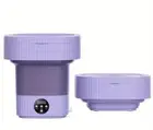 Mini Folding Portable Washing Machine 2.38gal Purple