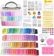 Polymer Clay 72 Color Oven Bake Clay with Sculpting Tools Kids Starter Kit DIY