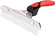 Rake Brush for Dogs | Dematting Brush,Stainless Steel Teeth Grooming Comb, Detangling Tool for Dogs and Cats, Pet Supplies