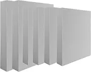 6 Pcs Large Stamping Foam Grey Moldable Foam Stamps Plastic Dry Foam Stamp Pad Cut and Dry Foam Stamping Foam Block for for Sculpture, Modeling, DIY Arts and Handicrafts Projects