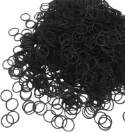 Mini Rubber Bands, Soft Elastic Bands, Premium Small Tiny Black Rubber Bands Kid