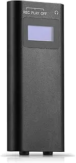 Digital Voice Recorder Small Voice Activated Recorder with Back-Clip Noise Reduction Clear Recording Device for Meeting Interviews Lecture Black 32GB
