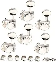 SECFOU 6 Pack Guitar Tuning Pegs Metal Guitar Tuner Pegs Locking Mechanism Tuning Tools