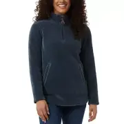 32 Degrees Ladies' Quarter Zip Pullover,TEAL, Size XS