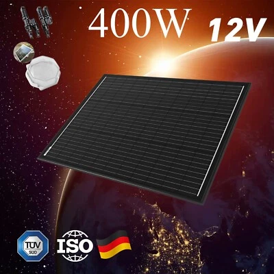 12V 400W Solar Panel Mono Home Fixed Caravan Camping Battery Charging 400 Watt