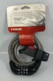 New Trek Kryptonite Dreadlocks 5' x 9mm Combination Cable Lock Trek Lock