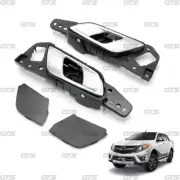 Fits Ford Mazda BT-50 Ranger 2012 - '21 Pair Chrome Gray Door Handle Inner