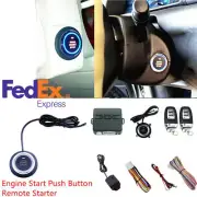 Car Alarm System Security Vibration Alarm Engine Starter Push Button Remote Kit (for: MG)