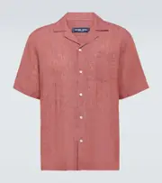 [Frescobol Carioca] Frescobol Carioca Angelo linen shirt UK 16 red