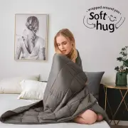 Weighted Blanket with Rayon | 20lbs-60’’x80’’- Queen size bed for Adults | Co...