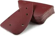 30 Pcs Mouse Sander Sandpaper 180 Grit 6 Hole Mouse Sander Pads Hook and Loop Sanding Disc