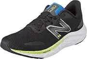 [New Balance] Men's Fresh Foam Arishi V4 Running Shoe, Black/Pixel Green/Cobalt, 11.5