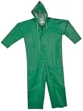 Tingley V41108-XL X-Large Green SafetyFlex 17 mil PVC And Polyester Coveralls With Hook And Loop Closure And Hood (1/EA)