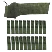 20 pcs Green Handgun Pistol Gun Socks Storage Sleeves Silicone Treated Pouches