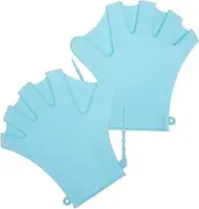 1 Pair Swimming Gloves Adjustable Pool Gloves Swimming Pool Gloves Adjustable Swim Paddles Dive Auxiliary Mitten Water Gloves Swim Gloves Silicone Swim Paddles