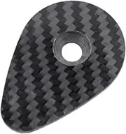Frediuo Headset Top Cap,Carbon Fiber,Bike Headset Top Cover Easy to Install Fashion Replacement Bike Stem Cover for Bicycling Riding, Without Screw