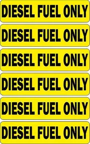 akachafactory Set 6X Sticker Sticker Macbook Laptop Car Moto Diesel Fuel Only Rental