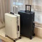 行李箱 旅行箱 登機箱 海關鎖密碼箱 復古鋁框拉桿箱 INS日系小清新行李箱 靜音萬向輪 鋁合金拉桿