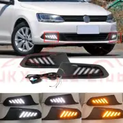 For Volkswagen Jetta 2011-2014 x 2PCS LED DRL Dynamic Flashing Fog Lights Lamps (for: Volkswagen)