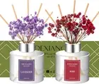 Reed Diffuser 3.38 Oz (100Ml) 2Pcs,Rose/Lavender Scented Reed Diffuser Set,Reed