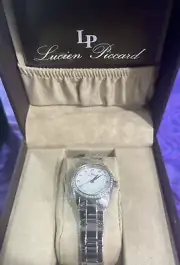 Lucien Piccard Women's Labelle Crystal Watch 40023-22 NEW With Box Tags NWT