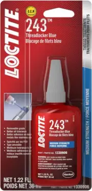 Loctite 1330906 243 Medium Strength Surface Insensitive Threadlocker, 36-Mill...