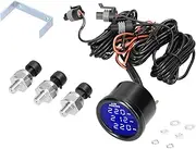 zolyet Triple Display A Pressure Guage Digital A Suspension Gauge 0-220PSI with 3pcs 1/8NPT Sensors